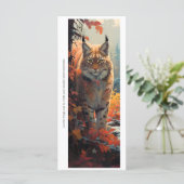 Create Your Own Wild Caracal Bookmark Card (Stehend Vorderseite)