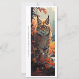 Create Your Own Wild Caracal Bookmark Card