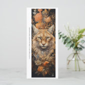 Create Your Own Wild Cat Roses Bookmark Card (Stehend Vorderseite)
