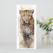 Create Your Own Wild Cheetah Cat Bookmark Card (Stehend Vorderseite)