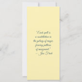Create Your Own Wild Elephant Bookmark Card (Rückseite)