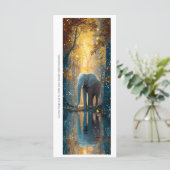 Create Your Own Wild Elephant Bookmark Card (Stehend Vorderseite)