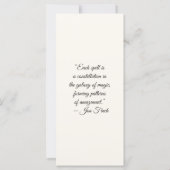Create Your Own Wild Fennec Fox Bookmark Card (Rückseite)