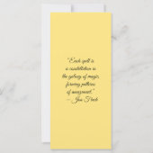Create Your Own Wild Gray Elephant Bookmark Card (Rückseite)