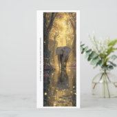 Create Your Own Wild Gray Elephant Bookmark Card (Stehend Vorderseite)