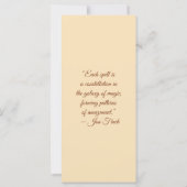 Create Your Own Wild Puma Floral Bookmark Card (Rückseite)