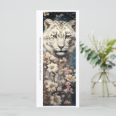 Create Your Own Wild Tiger Daisies Bookmark Card (Stehend Vorderseite)