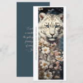 Create Your Own Wild Tiger Daisies Bookmark Card (Vorne/Hinten)