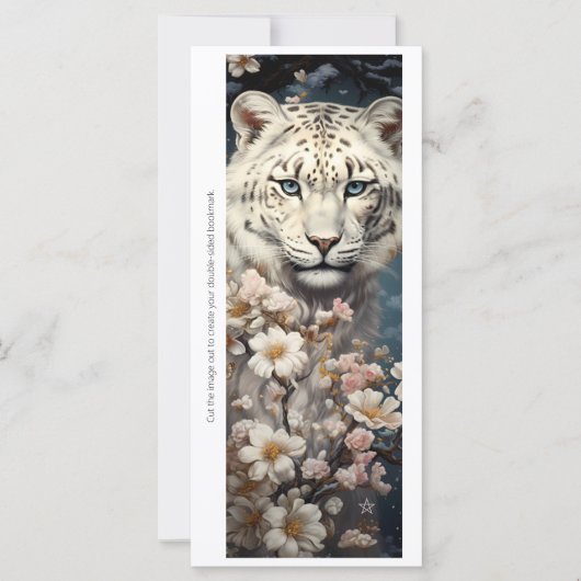 Create Your Own Wild Tiger Daisies Bookmark Card (Vorderseite)