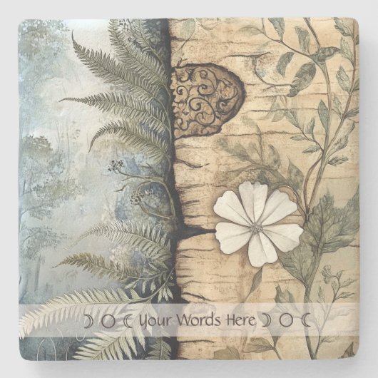 Create Your Own Wildflower Botanical Steinuntersetzer (Vorderseite)