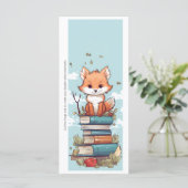 Create Your Own Wiley Red Fox Bookmark Card (Stehend Vorderseite)