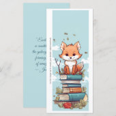 Create Your Own Wiley Red Fox Bookmark Card (Vorne/Hinten)