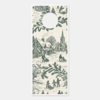Create Your Own Winter Village Door Hanger Türanhänger