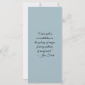 Create Your Own Wintery Red Fox Bookmark Card (Rückseite)