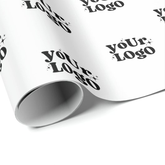 Create Your Own Wrapping Paper, Your Logo Here Geschenkpapier (Rolleneckpunkt)