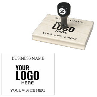 create your own XL Large Business Logo Custom Gummistempel