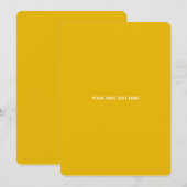 Create Your Own Yellow Custom Design (Vorne/Hinten)