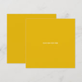 Create Your Own Yellow Custom Design (Vorne/Hinten)