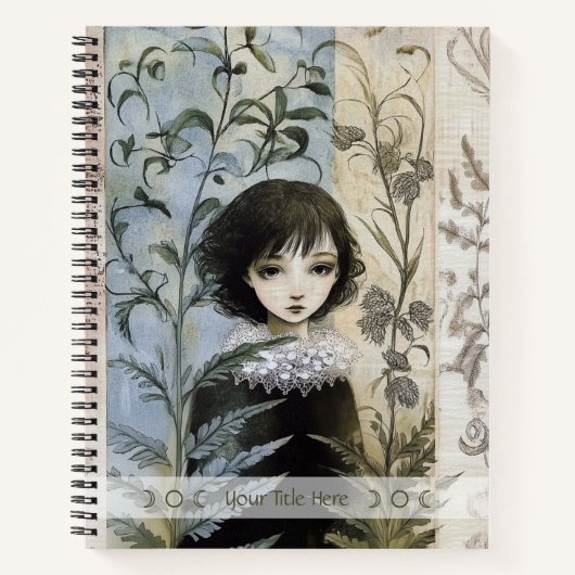 Create Your Own Young Hedge Witch Botanical Notizblock (Vorderseite)