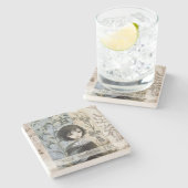 Create Your Own Young Hedge Witch Botanical Steinuntersetzer (Seitenansicht)