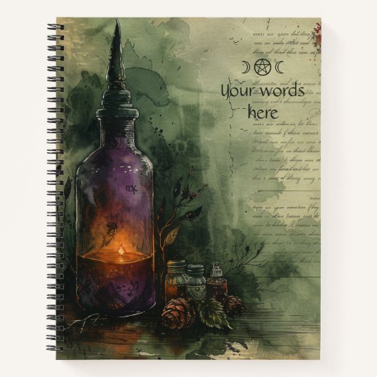 Create Your Own Yuletide Concoctions Apothecary Notizblock (Vorderseite)