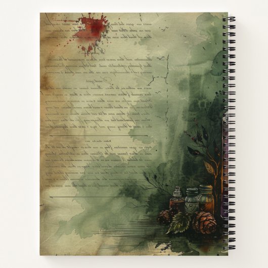 Create Your Own Yuletide Concoctions Apothecary Notizblock (Rückseite)