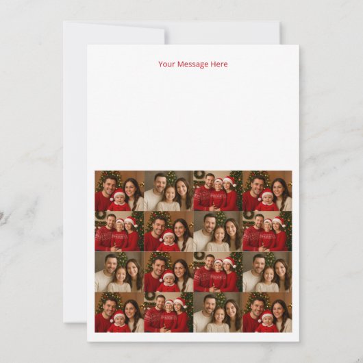 create your ownChristmas Family Card (Rückseite)