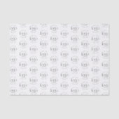 Create Yout Own Minimalist Custom Logo Pattern Seidenpapier (Vorderseite)