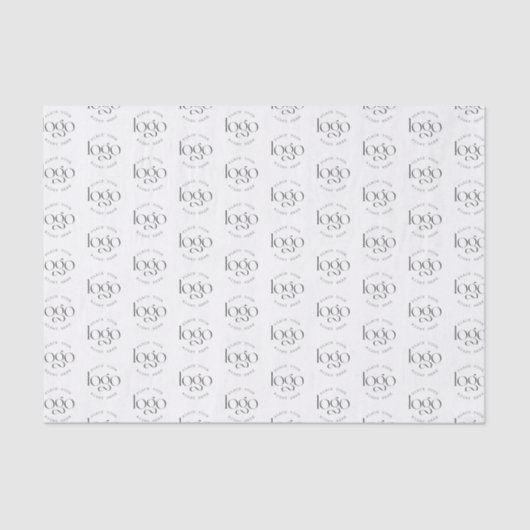 Create Yout Own Minimalist Custom Logo Pattern Seidenpapier (Vorderseite)