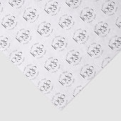 Create Yout Own Minimalist Custom Logo Pattern Seidenpapier (Ausschnitt)