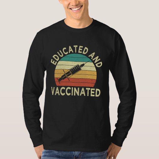 Created and vaccinated fun pro vaccination T-Shirt (Vorderseite)