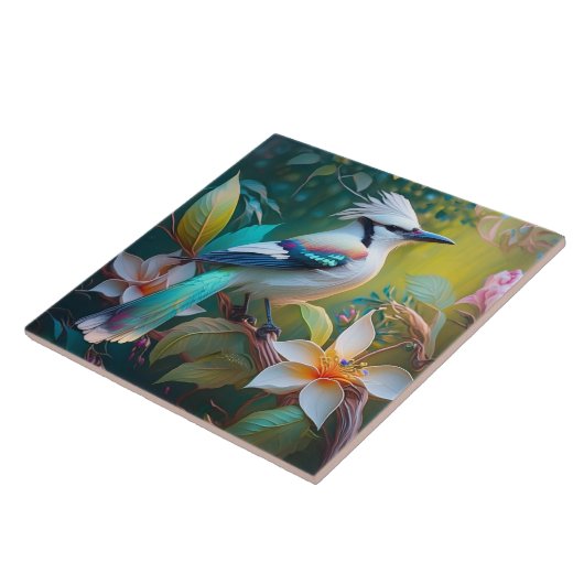 Created Aquamarin Winged Jay Fliese (Seite)