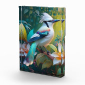Created Aquamarin Winged Jay Fotoblock (Rechts)