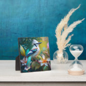 Created Aquamarin Winged Jay Fotoplatte (InSitu)
