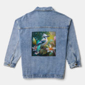 Created Aquamarin Winged Jay Jeansjacke (Rückseite)