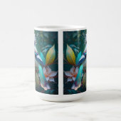 Created Aquamarin Winged Jay Kaffeetasse (Mittel)