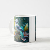 Created Aquamarin Winged Jay Kaffeetasse (Vorderseite Links)