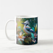 Created Aquamarin Winged Jay Kaffeetasse (Links)