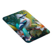 Created Aquamarin Winged Jay Magnet (Rechte Seite)