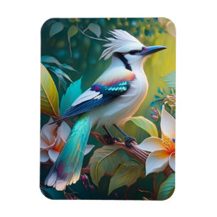 Created Aquamarin Winged Jay Magnet