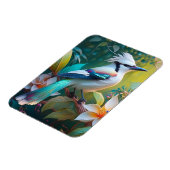 Created Aquamarin Winged Jay Magnet (Linke Seite)
