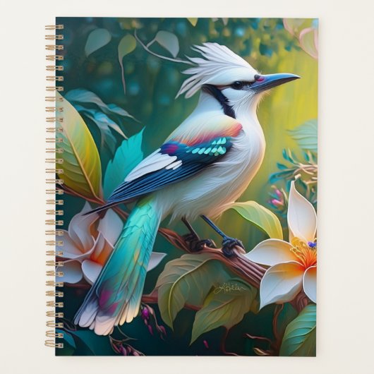 Created Aquamarin Winged Jay Planer (Vorderseite)
