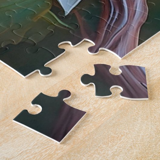 Created Aquamarin Winged Jay Puzzle (Seite)