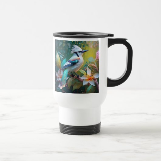 Created Aquamarin Winged Jay Reisebecher (Rechts)