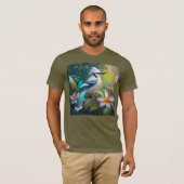 Created Aquamarin Winged Jay T-Shirt (Vorne ganz)