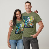 Created Aquamarin Winged Jay T-Shirt (Unisex)