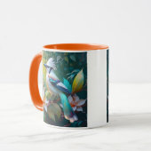 Created Aquamarin Winged Jay Tasse (Vorderseite Links)