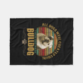 Created Bulldog Fleecedecke (Vorderseite (Horizontal))