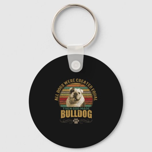 Created Bulldog Schlüsselanhänger (Vorderseite)