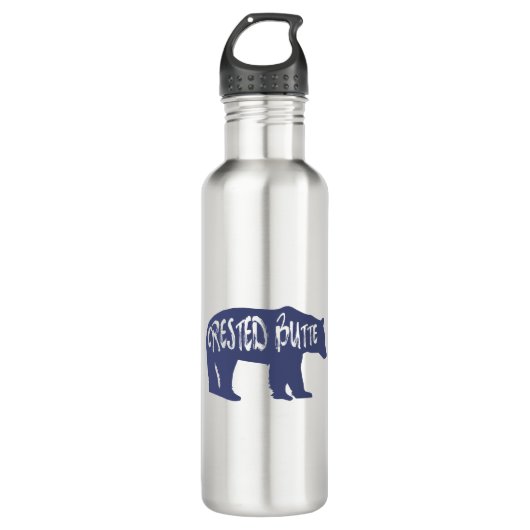 Created Butte Colorado Bear Edelstahlflasche (Vorderseite)